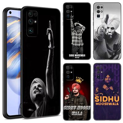 Coque de téléphone noire Sidhu Moose Wala pour Honor 70 90 Lite X40 GT X50 i X5 Plus X6A X6S X7A X8A X8B X6 X7 X8 X9 4G X9A X9B 5G