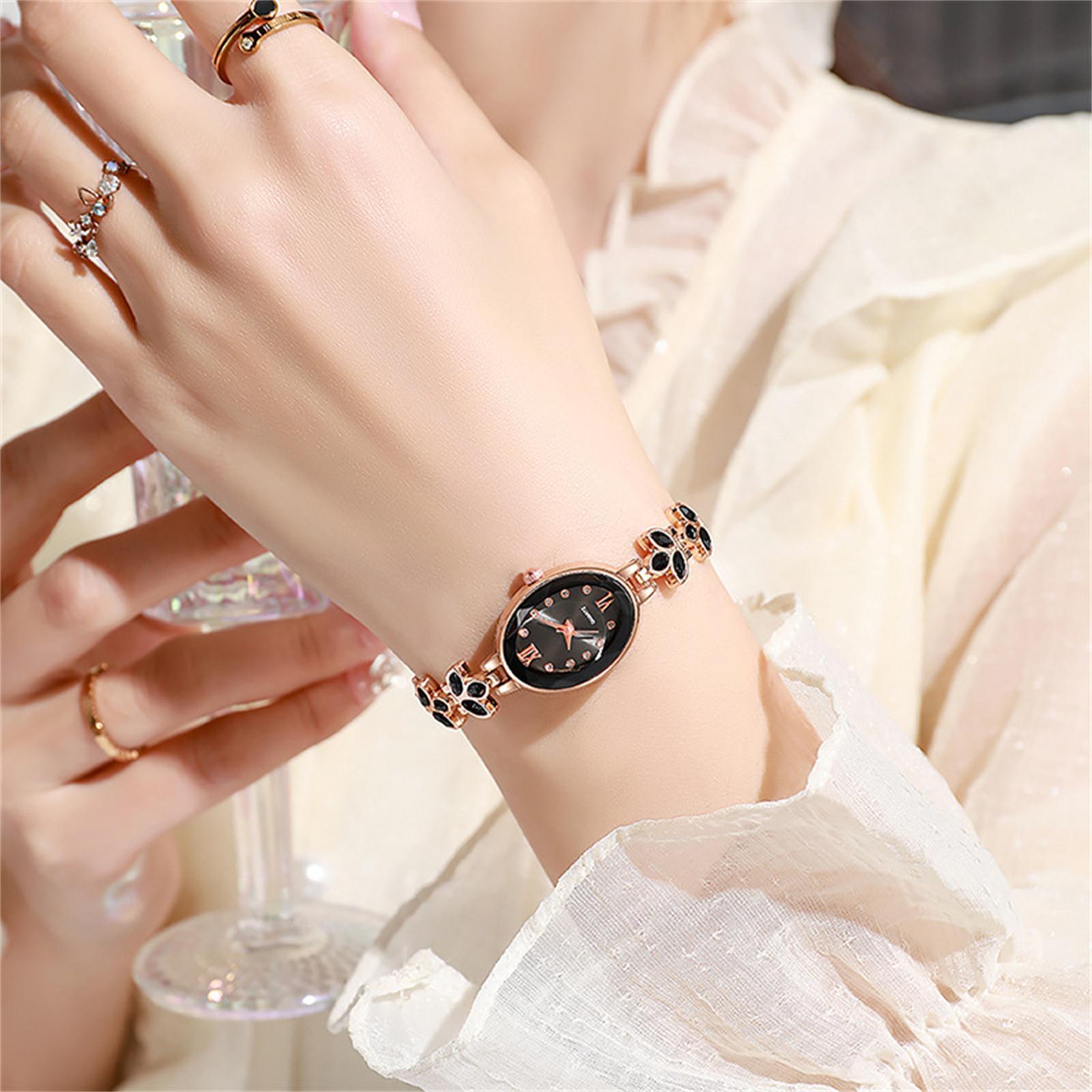 

Женские модные кожаные часы One Size чёрный