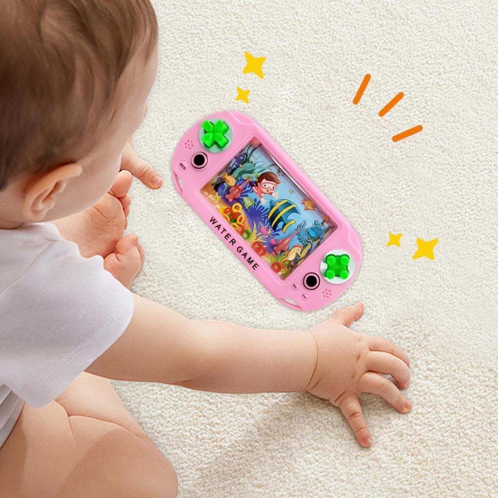 1pcs Stress relief toys Water Ring Game Nostalgic Throwing Ring Toy Handheld Water Games Toys Birthday for Kids (random shape