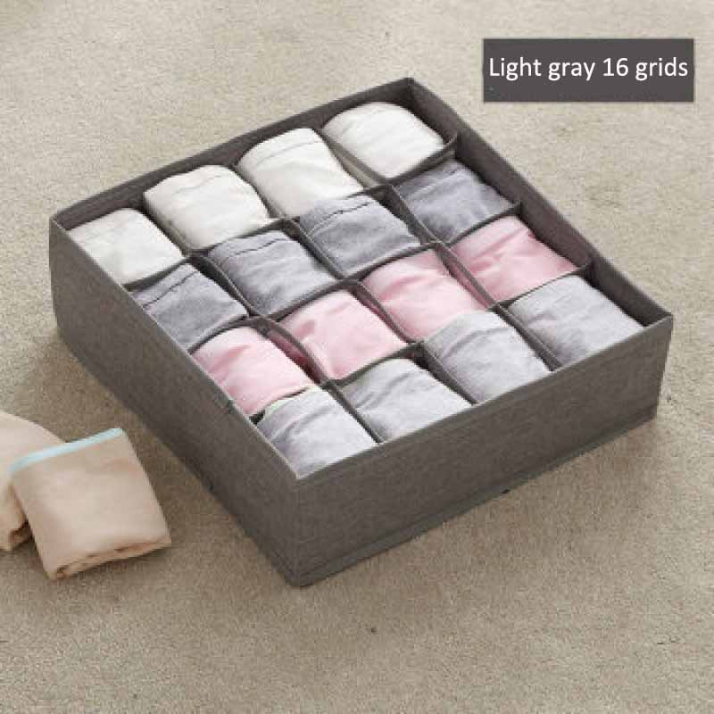 24-Compartment Drawer-Style Storage Box | Fabric Dividers, Deepened Space for Underwear & Socks