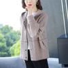 Coat for Women Casual Loose Cardigan Double Layer Solid Color Windbreaker Hooded Women Jacket