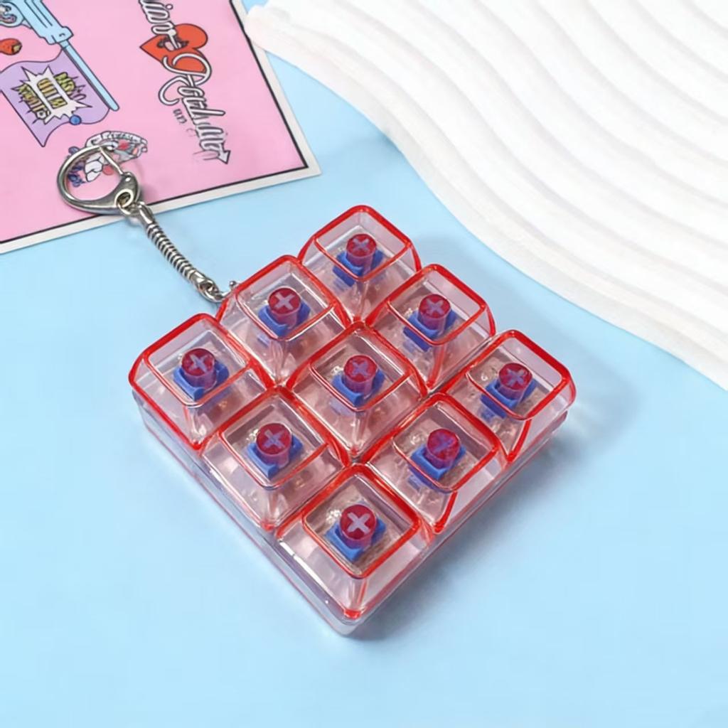 9-Key Decompression Luminous Colorful High-Transparency Toy Tetris Keys 3 * 3 Mechanical Keyboard Explosive Pendant