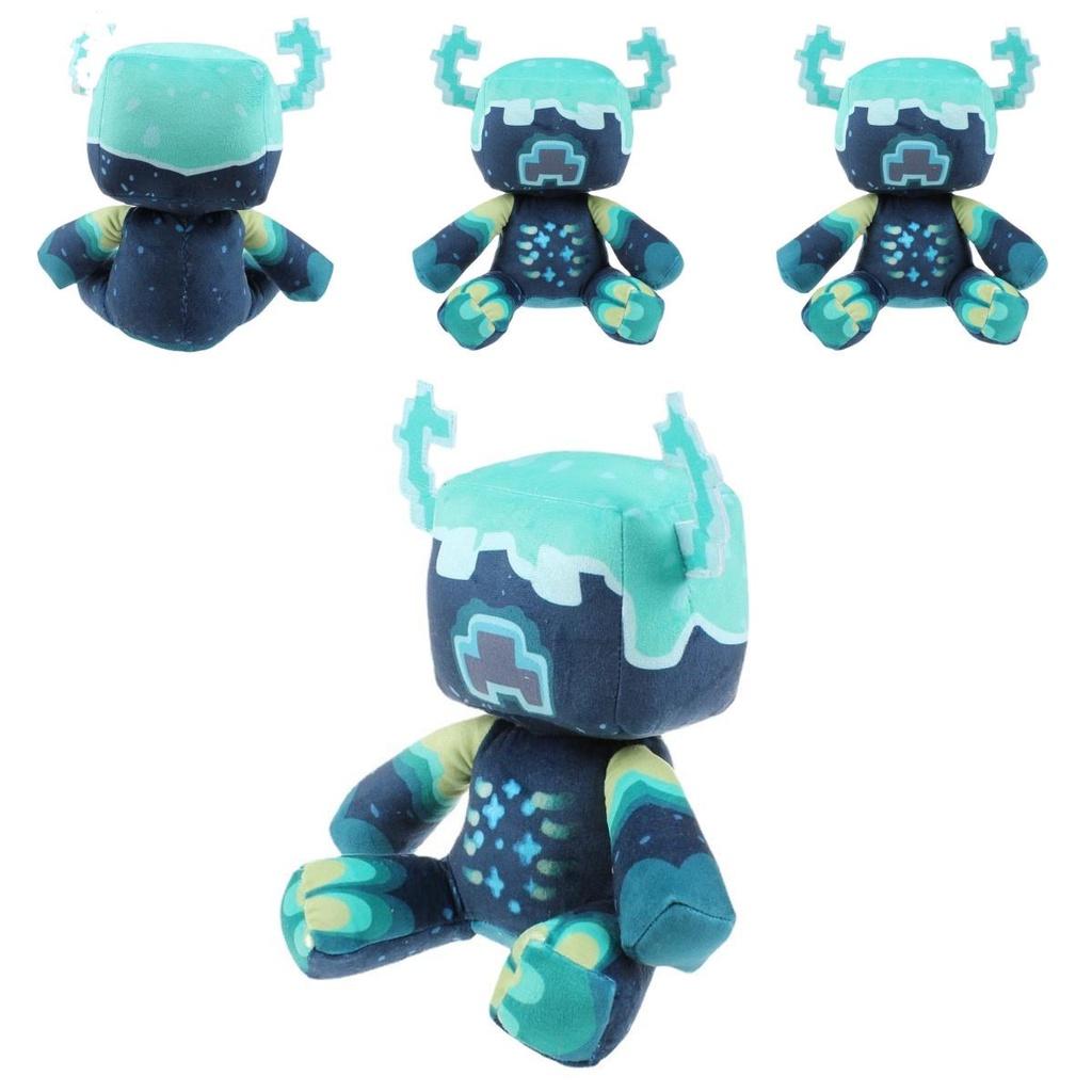 Minecraft Warden Plush Stuffed Animal Soft Pixel Doll Children Gift Toy 25cm