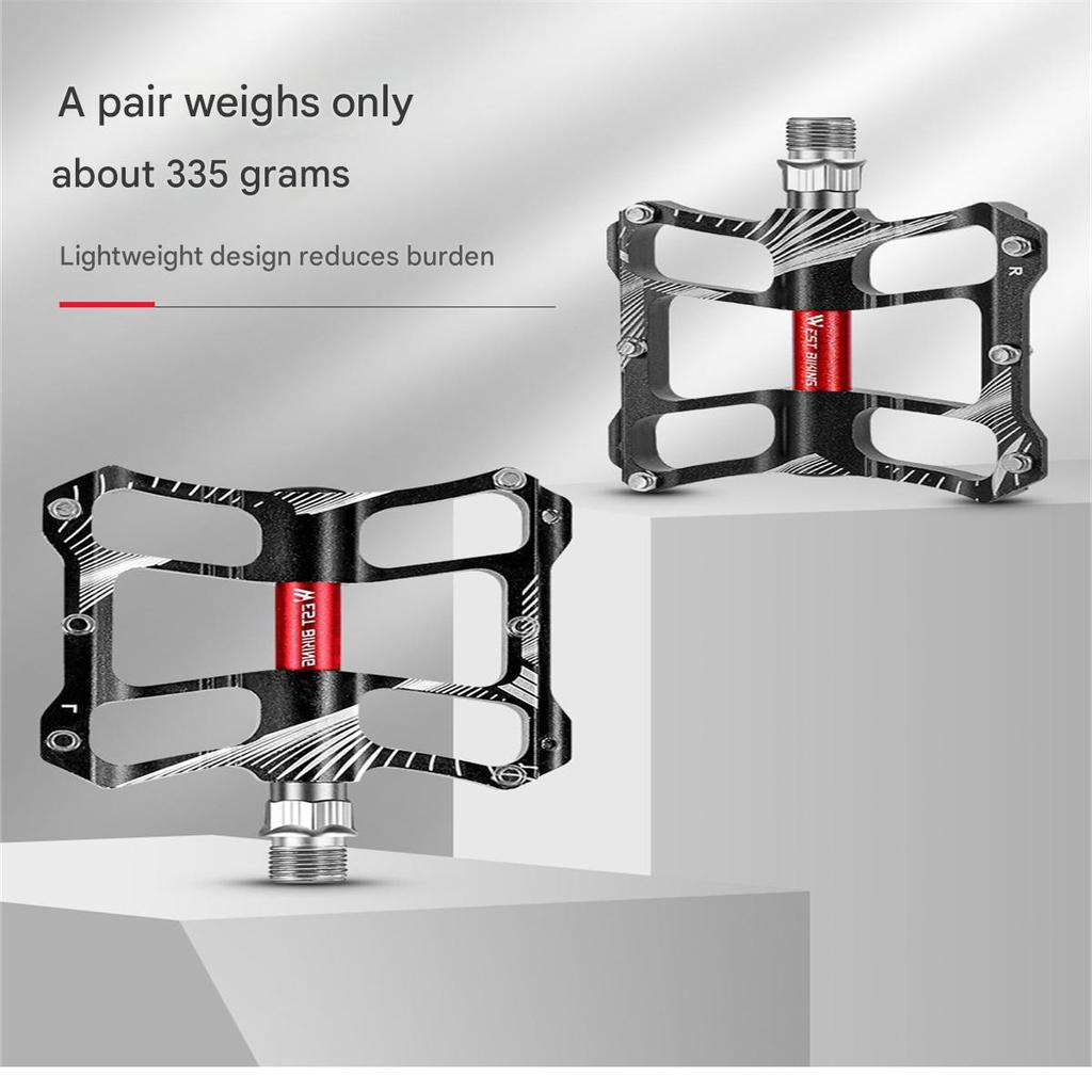 West Rider Bicycle Pedal Bearing Mountain Bike Aluminum Alloy Pedal Bearing Cycling Pedal Bicycle Accessories