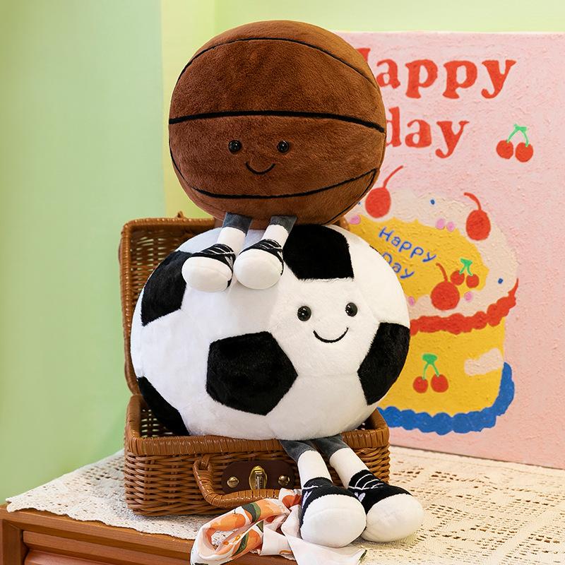 New Fun Basketball Soccer Baby Plush Toys Children's Toys Dolls Soothing Dolls Boys Gifts