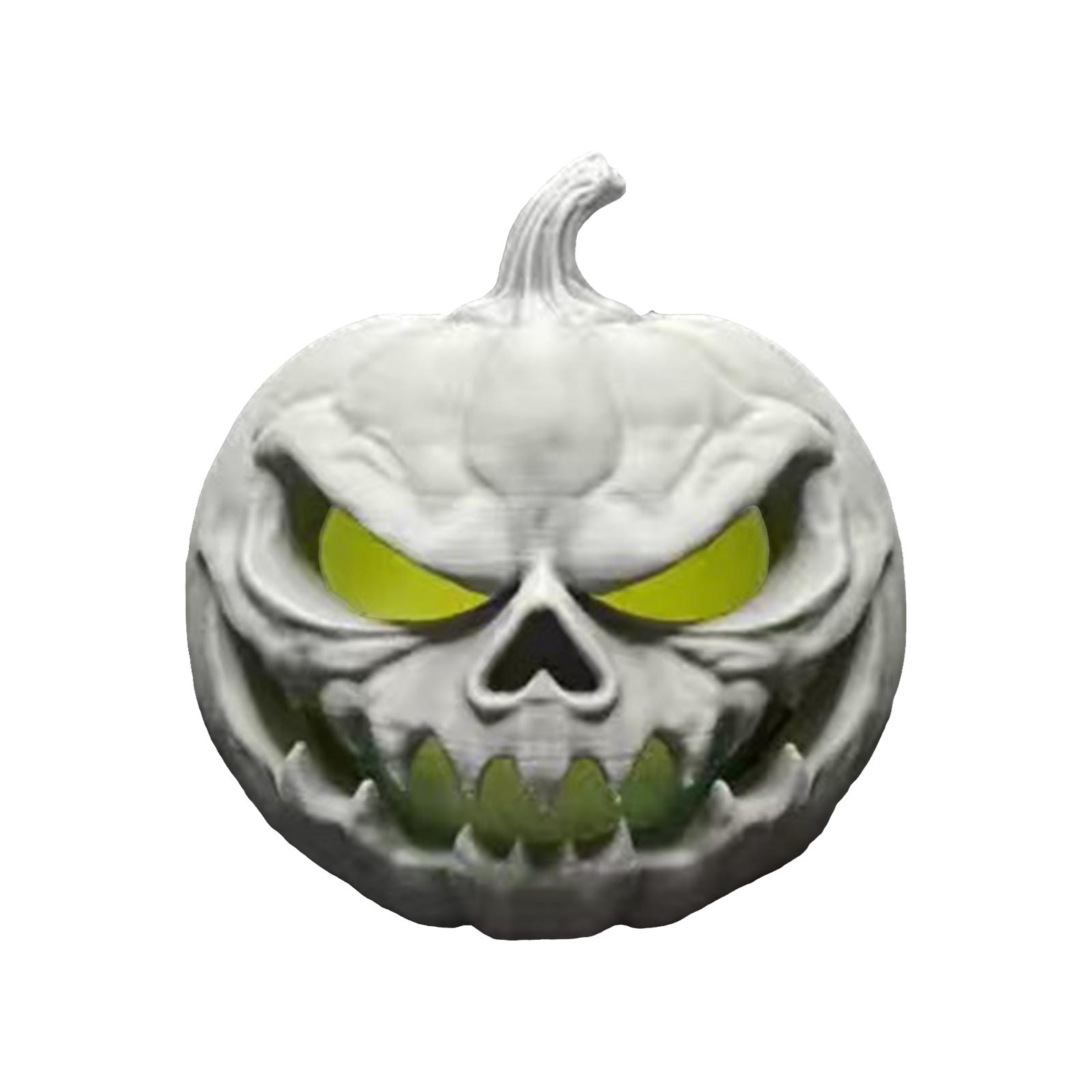 

Halloween Pumpkin , Non-Deformable Glowing Pumpkin Ornaments, Scary Pumpkin Heads One Size белый