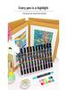 Breite Kollektion 8102 Acryl Doppelspitz-Marker-Set - 168 Farben für DIY-Kunst, Malerei und Graffiti, Stapelbare Pinselstifte