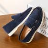 Fashion Men's Casual Shoes Suede Leather Men Classic British Style Double Buckle Loafers Moccasins Mens Outdoor Driving Flats