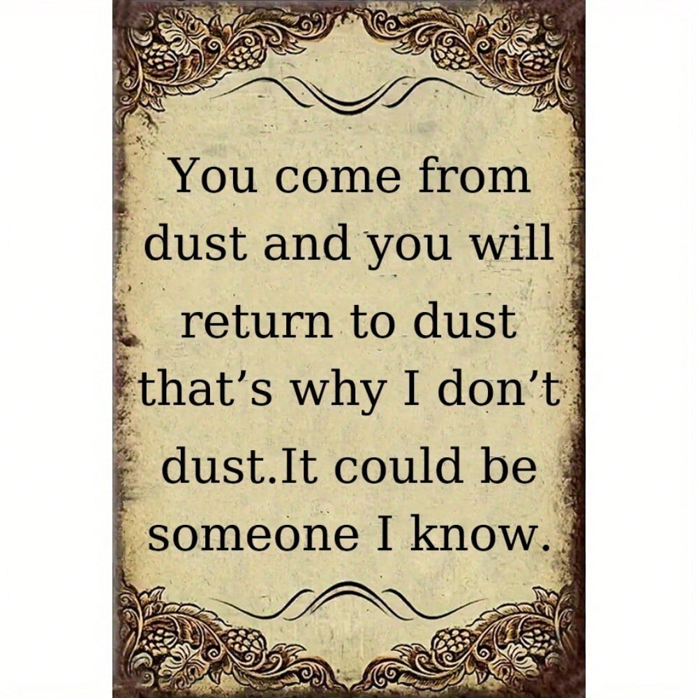 Flat 2D Metal Sign Wall Decor