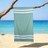 Custom  Turkish Hammam Towel Soft Absorbent Portable UV Protection Beach Wrap Fringed Travel Bath Towel