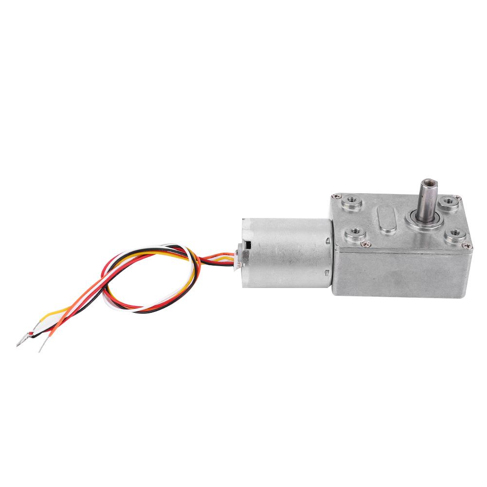 DC 12 24V Brushless Worm Motor Speed Reduction Gear Motor 4 150Rpm(12V 90RPM)