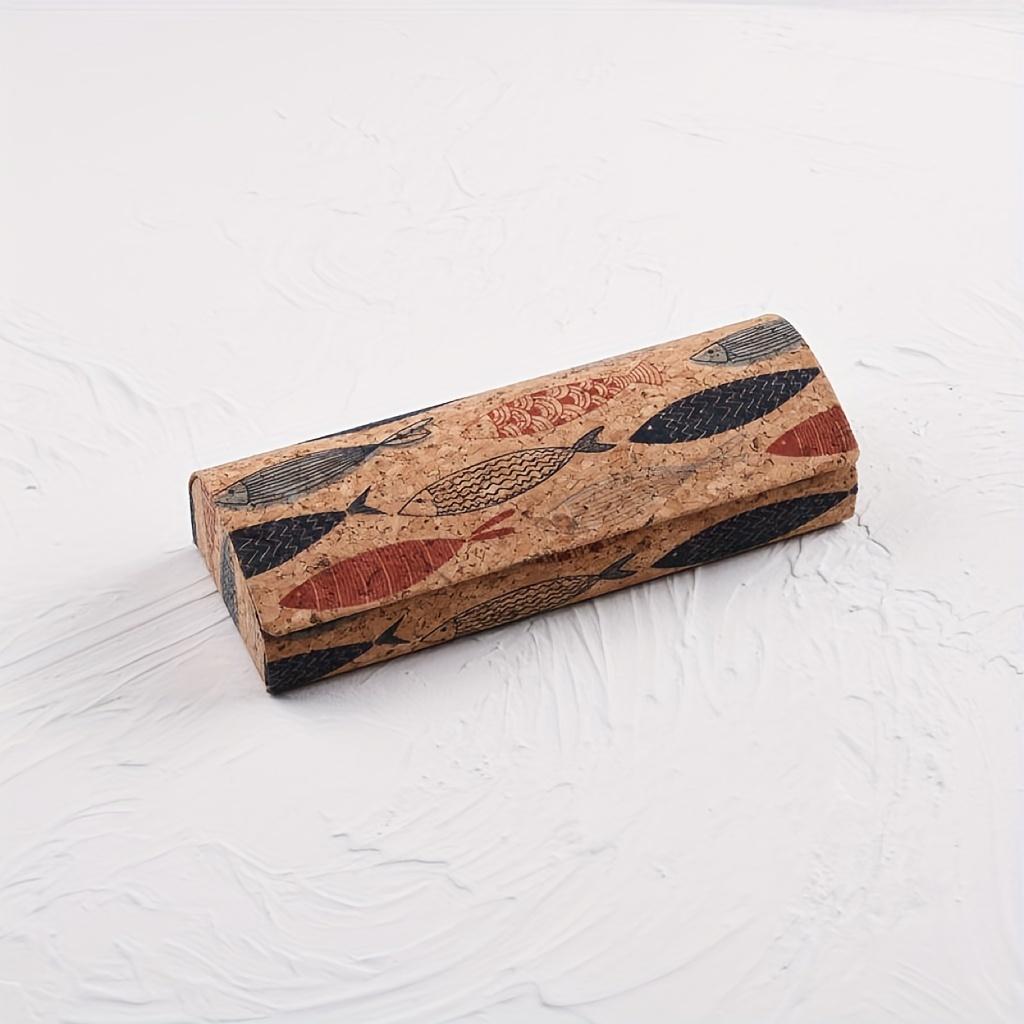 Retro Glasses Case Vintage Eyeglasses Box Magnetic Glasses Holder Container Portable Eyewear Protector Accessory