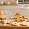 Horse Year Top Cutting Molds Small Cookie Cutter Stainless Steel Non Stick Baking Supplies for Dough Pie Candy