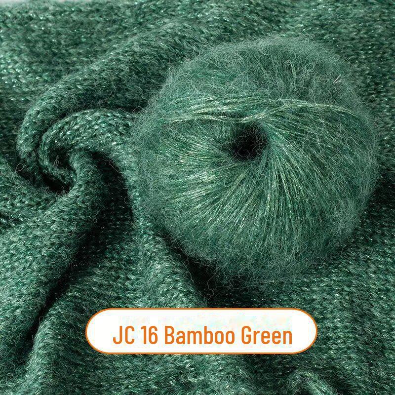New Glitter Mohair Yarn for DIY Scarves and Baby Items