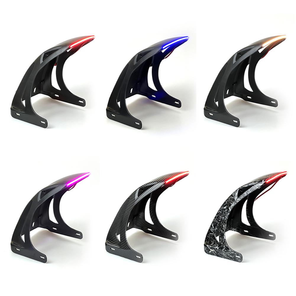 Motorcycle Front Fender Mudguard Extension Splash Pad Modified Accessory with Light for NIU UQI Ninebot SP1 Style Rear Splash Guard