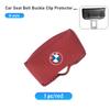 Suede Car Seat Belt Buckle Clip Protector Interior Accessories For BMW E87 E70 E91 E30 G20 E92 E93 E60 E46 E90 G30 E53 X1 FV9