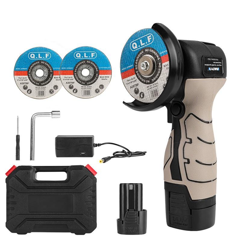 

Беспроводная электрическая угловая шлифовальная машина, 7 шт./компл., шлифовальный станок для резки металла, дерева, плитки, мини-угловая шлифовальная машина EU plug