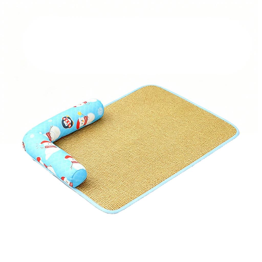 Summer Pet 5040 Cm - Breathable Natural for Dogs and Cats, Wicker Pet Bed Pad for Crate or Floor