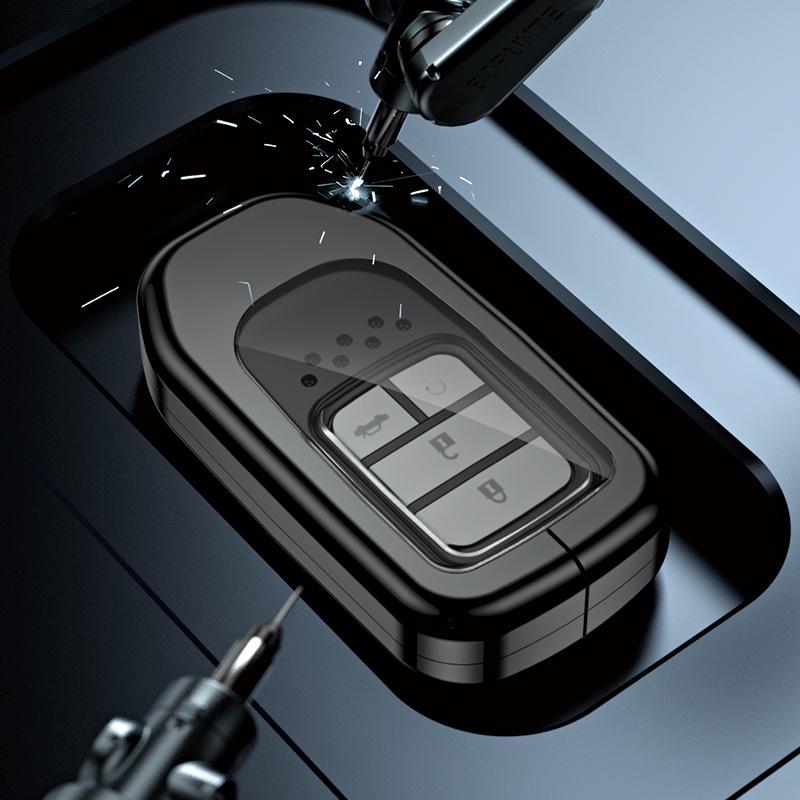 Honda Car Key Case - 10th Gen Accord, XRV, Odyssey, Civic, HR-V Zinc Alloy Shell