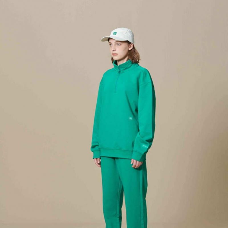 Essential Half Zip  Green  23ss