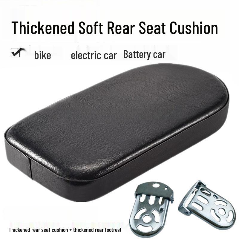 Comfortable Thickened Rear Seat Cushion for Bikes and Electric Scooters: Ideal for Carrying Passengers or Cargo