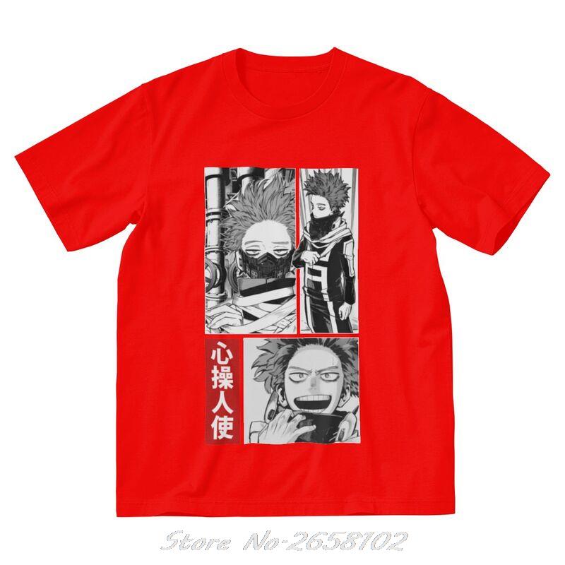 Boku No Hero Academia T Shirts Men Cotton T-shirt Anime Manga Hitoshi Shinso Tee Tops Harajuku Streetwear Tshirts Gift