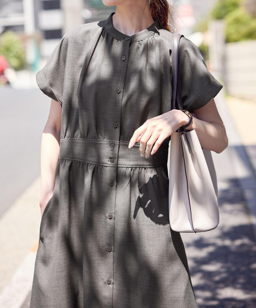 ROPE PICNIC French Dolman Charcoal Women's Dress, GDE15110, (06)