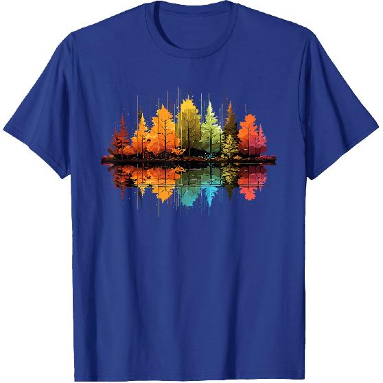 Nature Reflection Forest Trees Outdoor Wildlife T-Shirt