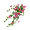 Hanging Basket Artificial Silk Morning Glory Flower Vine Home Decor Hot