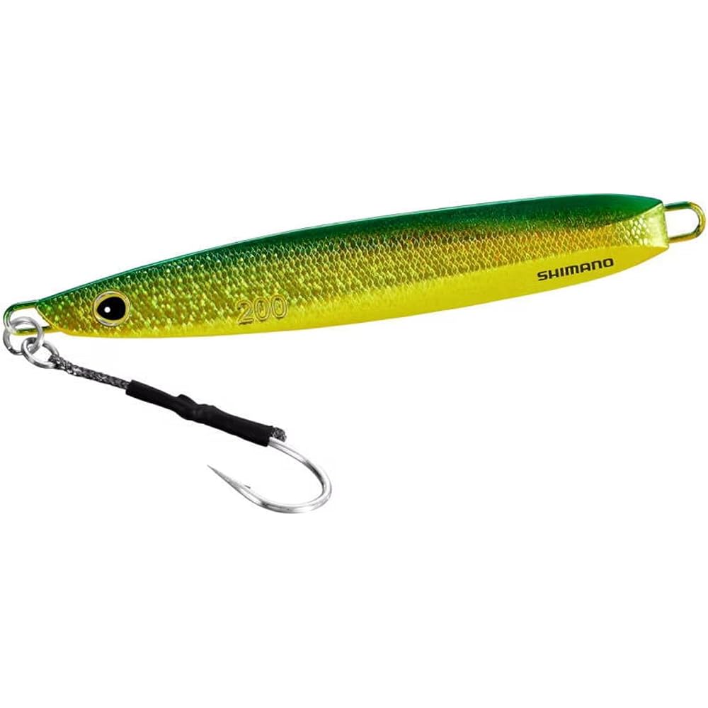 Shimano Ocea EJ Slide Offshore Jig 200g Green Gold Fishing Tackle