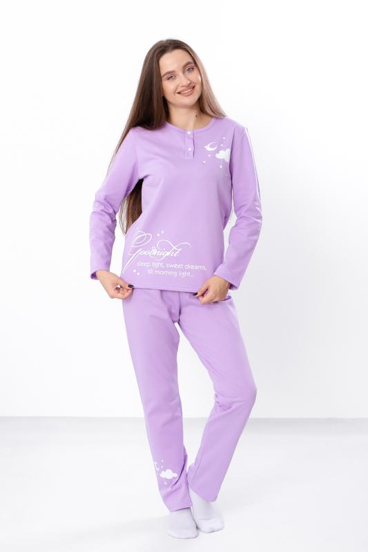 Women’s Warm Pajama Set – Cozy Long Sleeve Top & Pants with Button Closure, Demi-Season, 8240-023-33-1 HC