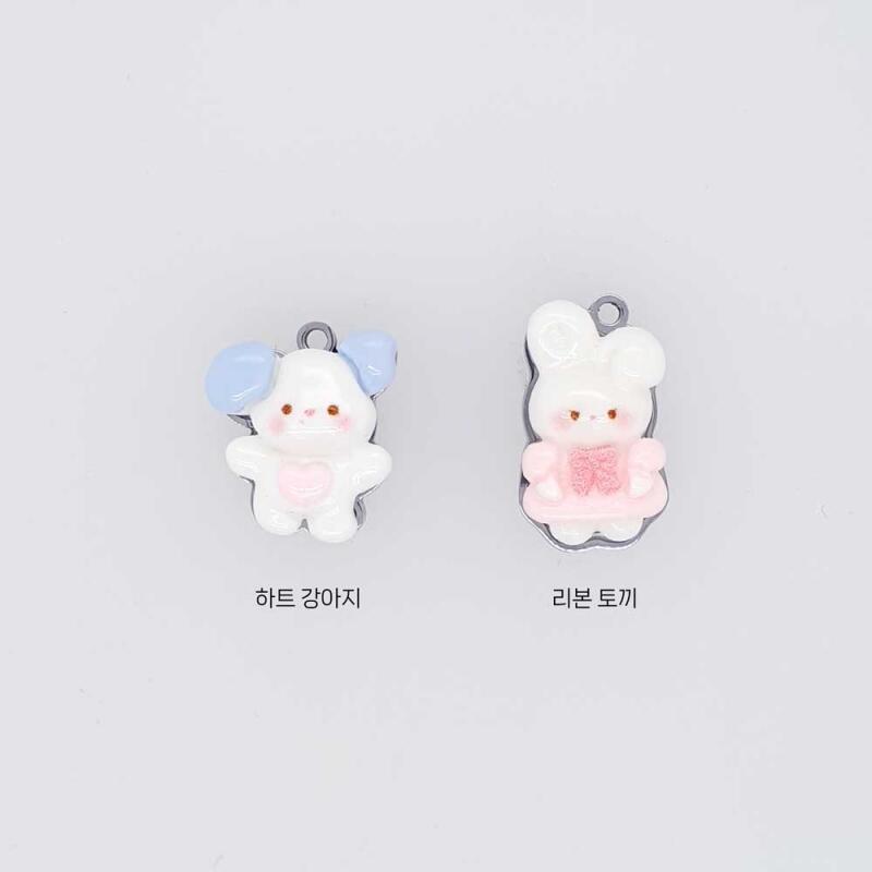 Surgical steel puppy rabbit pendant accessory