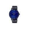 STANDARD Series Classic Simple Exquisite Fashion Blue 1 Three-fold Buckle Waterproof Quartz Movement Stainless Steel Strap Japanese MTP-VT01B-2B