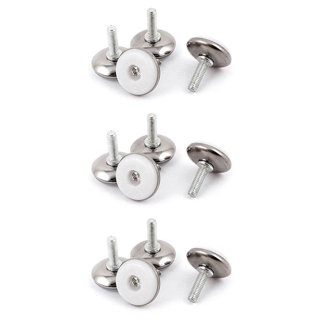 ABWR-Möbel Verstellbarer Schraubgleiter Nivellierfuß Füße M6x20mm 12 Stück
