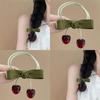 Stylish Cherry Hair Bands and Hair Clip For Children High Elasticity And Softness Hairpieces For Everyday Use