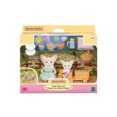 Sylvanian Family Desert Fox Picnic Figure Set 5698, 1 Set, Korean Popular Toys