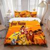 Custom 3pcs African Lion Sunset Bedding Sets For All Sizes New 375D Printed Bed Cover Comforter Duvet Cover Pillowcase Bedroom Decoration