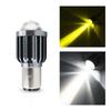 1pc H4 H6 BA20D LED Motorcycle Headlight Bulb Moto Spotlights CSP Lens White Yellow Hi Lo Lamp Scooter Accessories Fog Lights