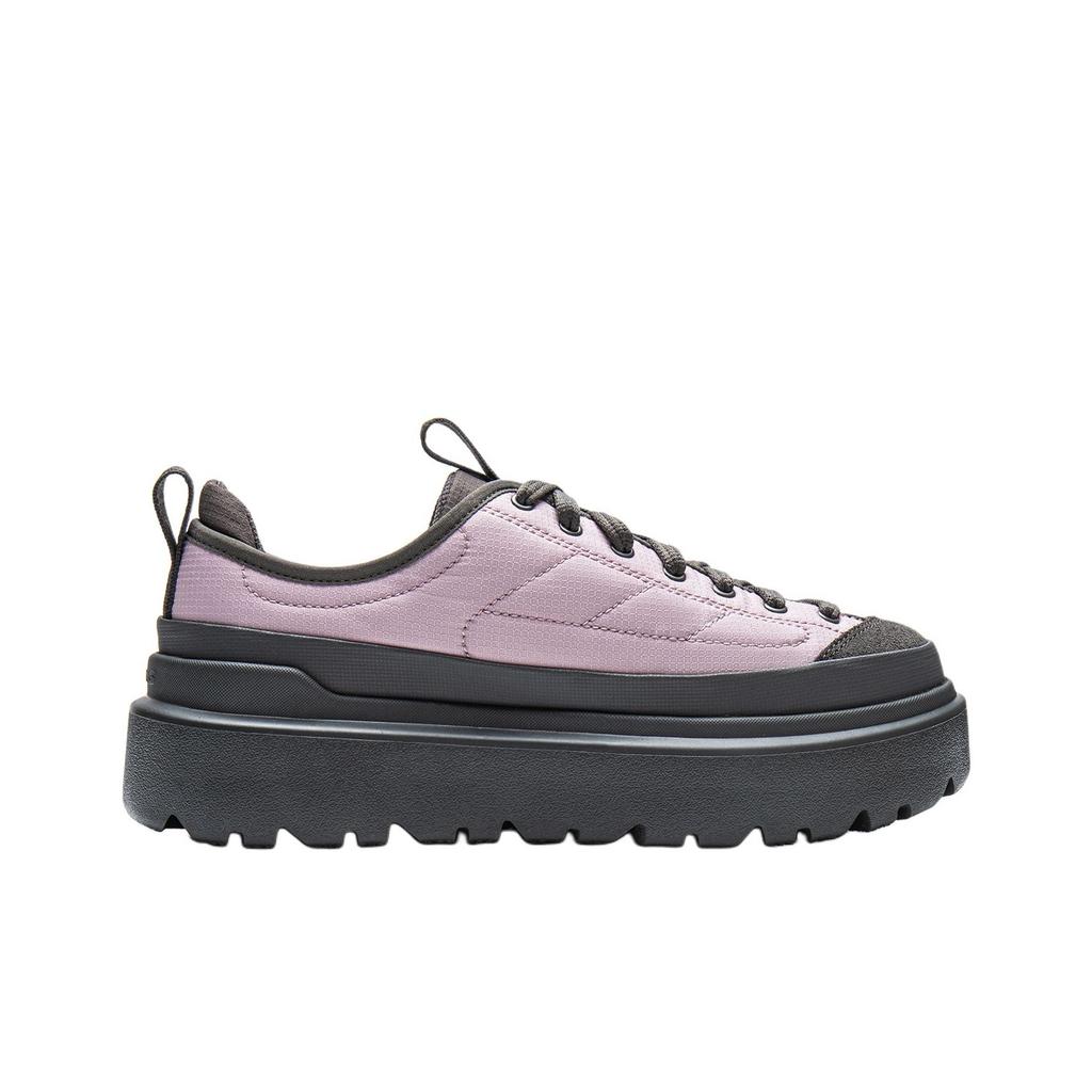 Li Ning Coco Dicke Sohle Mode Vielseitig Weich Bequem Elastisch Rutschfest Stoßdämpfend Langlebig Leicht Low Top Freizeitschuhe AGCV322-3