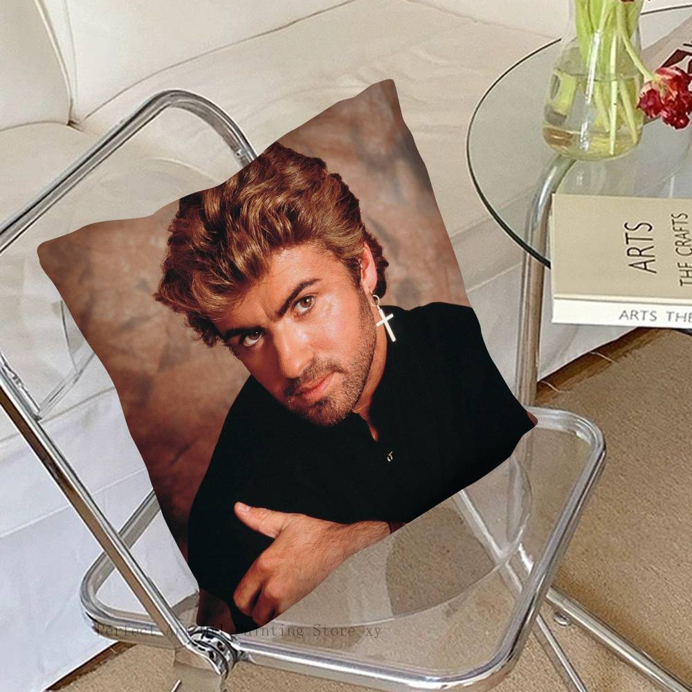 1Pc G-George Michael Pillow Case Fashion Square Pillowcase Bedroom Sofa Room Ins Decoration Leisure