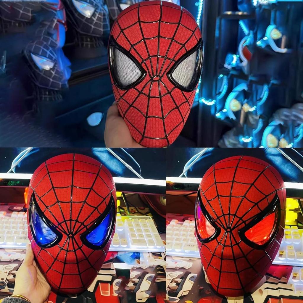 COS Periférna pokrývka hlavy Prilba Tvárová maska ​​žiariace Oči Pohyblivé