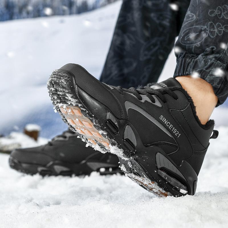 Männer stiefel 2024 Neue Winter Hausschuhe Warme Männer Schuhe Wasserdicht Rutschfeste Plüsch Turnschuhe Männlichen tenis schuhe Stiefel Männer turnschuhe Winter