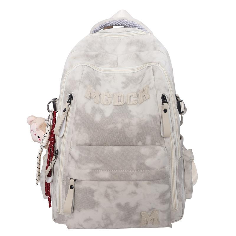 Schoolbag spine protection, lightweight schoolbag for boys, junior high school students, high school students, new large-capacity backpack for women