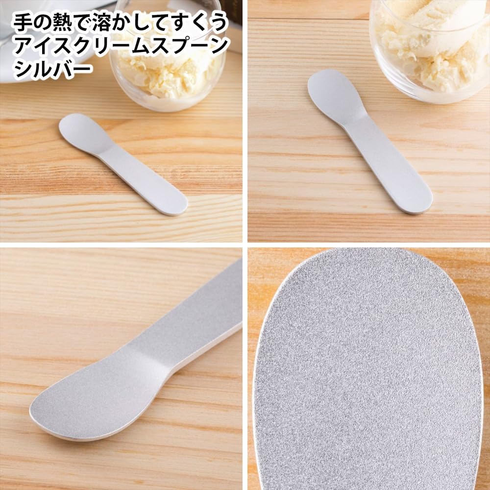 Kai Ice Cream Maker DL5929, Two Ice Cream Spoons FA5159, and a 4-Piece Set with a Dishes Spoon DH7093