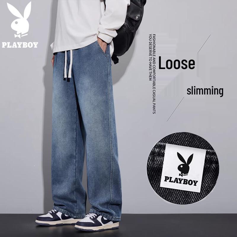 Playboy Men s Loose Straight Leg Jeans 3XL