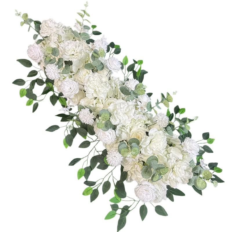 1-Meter Wedding Flower Row - Faux Floral Decor for Aisle & Arch