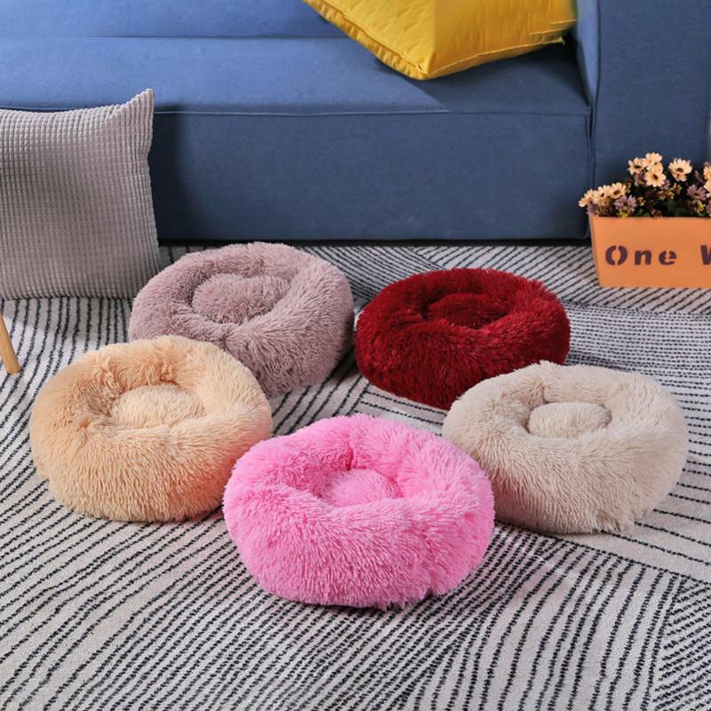 Pet Dog Cat Calming Bed Beds Large Mat Comfy Puppy Washable Fluffy Plush Cushion