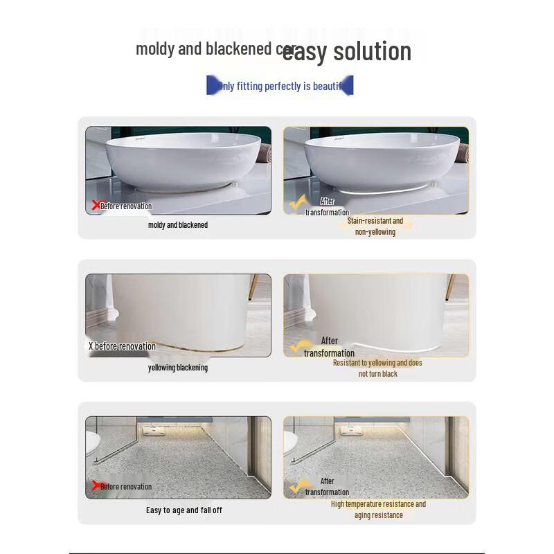 HANDUNYOU Transparent Waterproof Anti-mold Sealant (2-Pack)