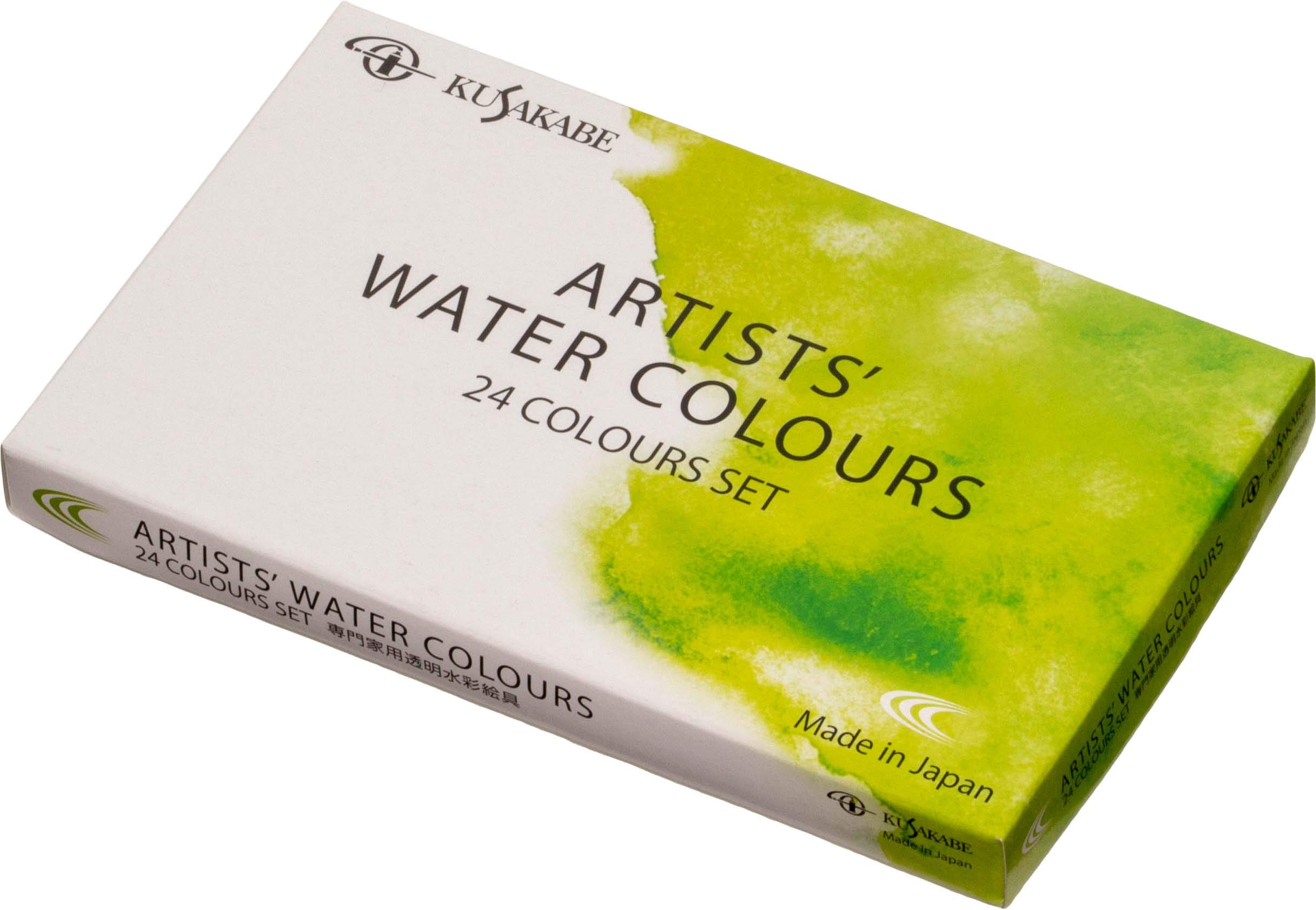 

Kusakabe Transparent Watercolor Paint, 24 Color Set, 0.16 fl oz (5 ml) (No.2)