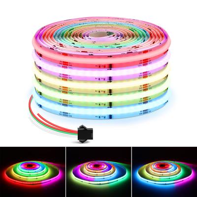 DC 12V WS2811 COB RGBIC LED Strip Light 576LEDs/M Pixel ניתן להתייחסות SPI Dream Color Flexible WS2812B FOB סרט סרט RA90